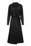Belted Midi Shirt Dress with Rhinestone Dots - View 7 | TEVQA