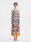 Tropical Sun and Palm Digital Print Strappy Maxi Dress - TEVQA