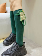 Unisex Ribbed Cotton Socks with 3D Dragon Spikes - TEVQA