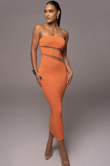 Unpredictable Midi Dress - Tevqa