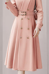 V - Neck Trench Coat - Tevqa