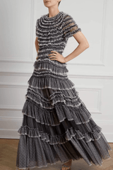 Wild Rose Ruffle Gown - Tevqa