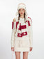 Y2K Winter Coquette Cold Shoulder Sweater - TEVQA