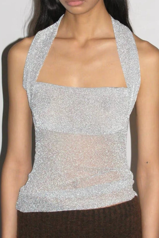 Halter Neck Sleeveless Top | Dress In Beauty