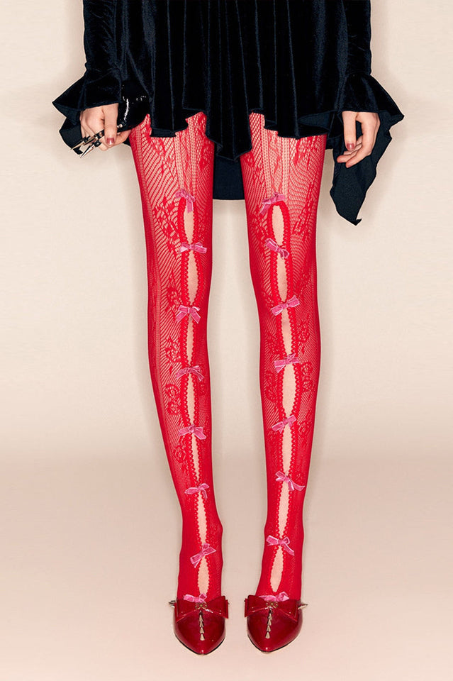 Next Level Sweetheart Lace Tights | Dress In Beauty