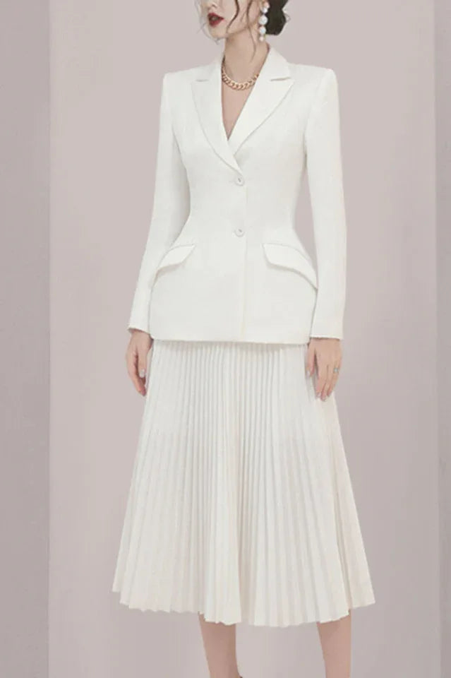 Tailored Blazer and Skirt Set Secondary image