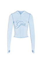 Fitted knit hoodie and trackpant set with V-neckline and thumbholes - View 29 | TEVQA