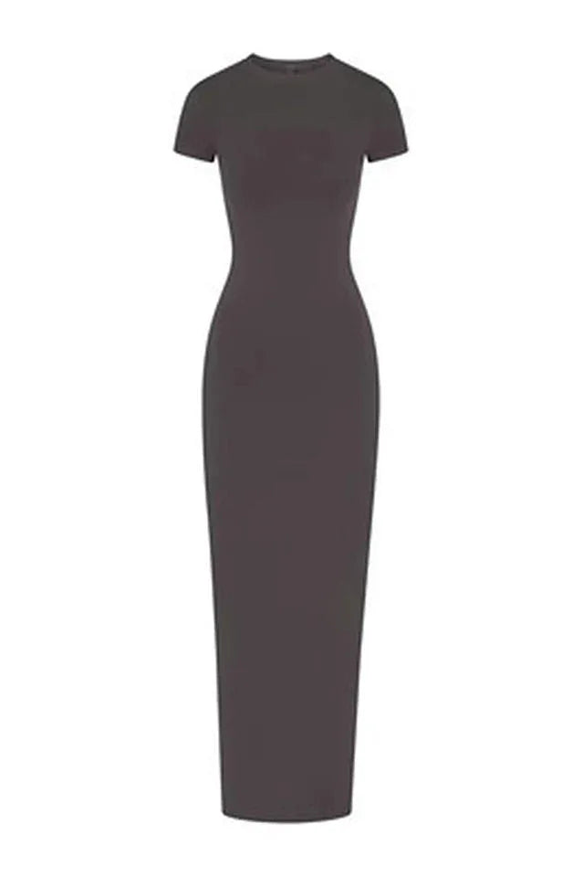 Vintage inspired crew neck maxi dress - View 9 | TEVQA