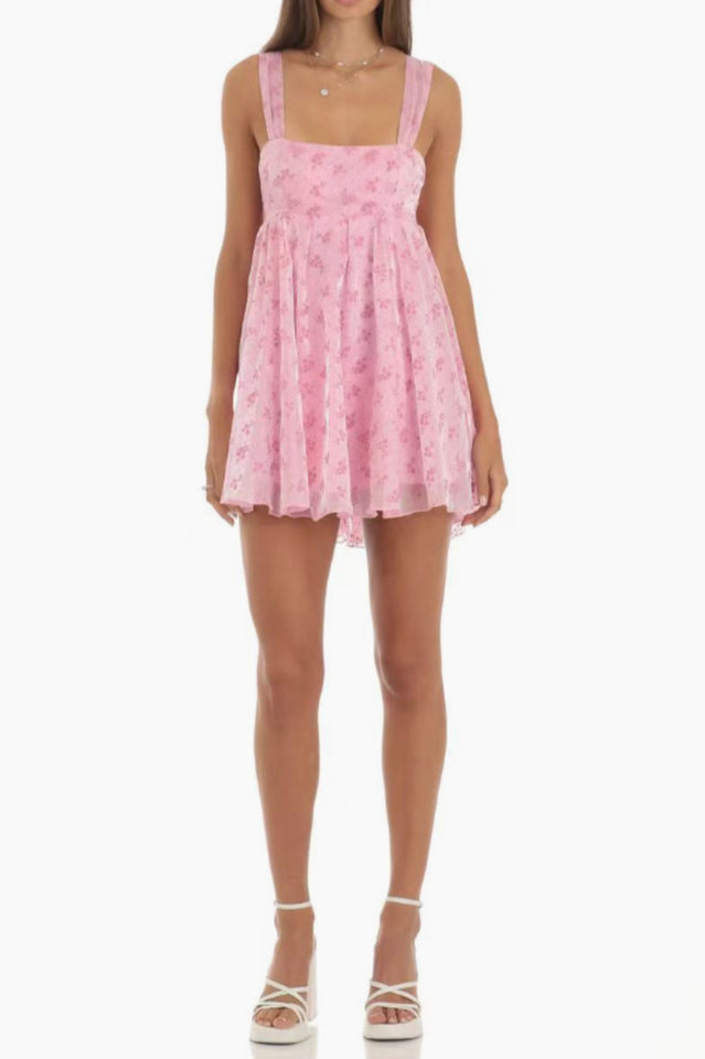 Floral Organza Baby Doll Dress | Dress In Beauty