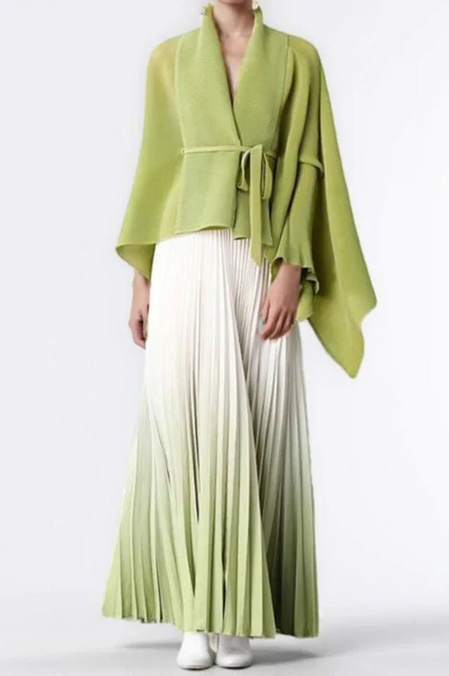 Ombre Pleated Two Piece Set Secondary image