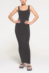 SKIMS New Vintage Scoop Neck Maxi Dress | Dress In Beauty