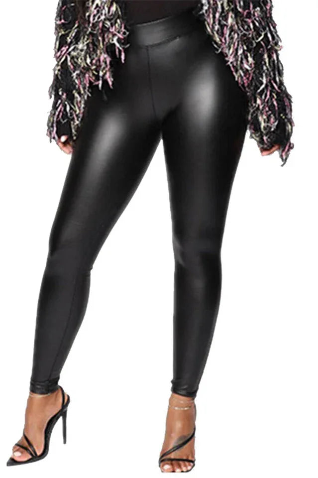 Liliana Faux Leather Leggings - TEVQA