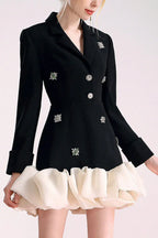 Aubrey Diamante Organza Blazers - TEVQA