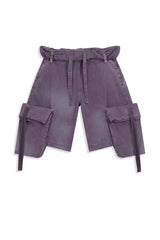 OPEN YY Rolled Waist Cargo Shorts | Dress In Beauty