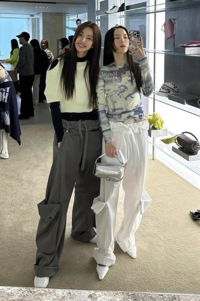 OPEN YY Rolled Waist Cargo Pants | Dress In Beauty