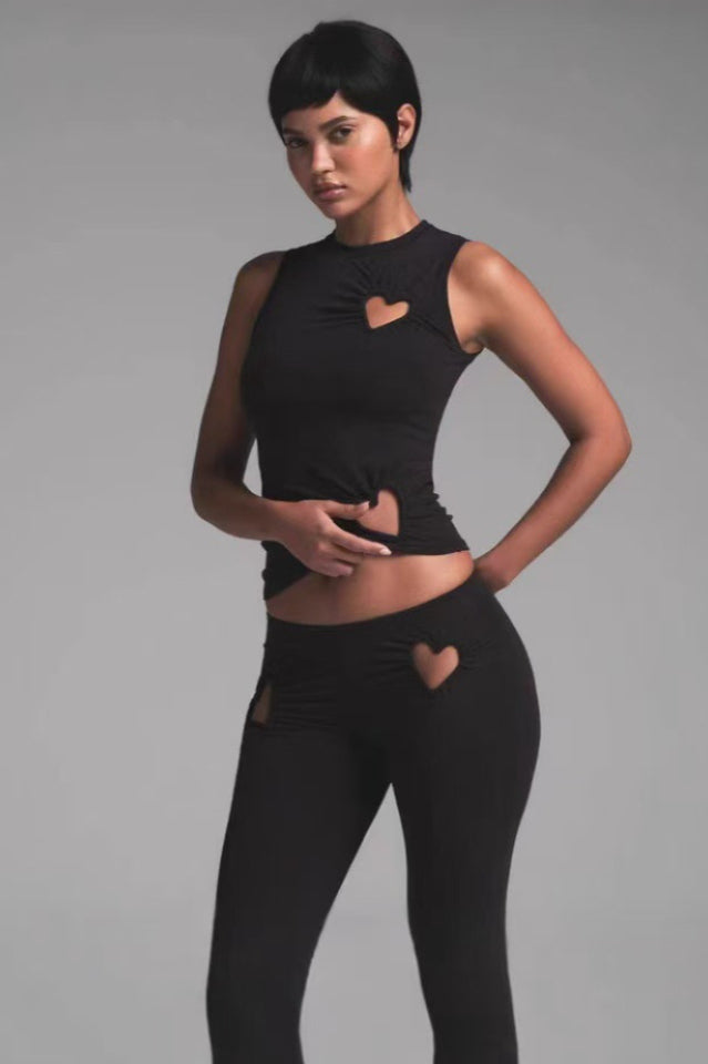 SKIMS Heart Flare Leggings Set | Dress In Beauty