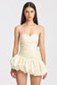 Balloon Draped Mini Dress - TEVQA
