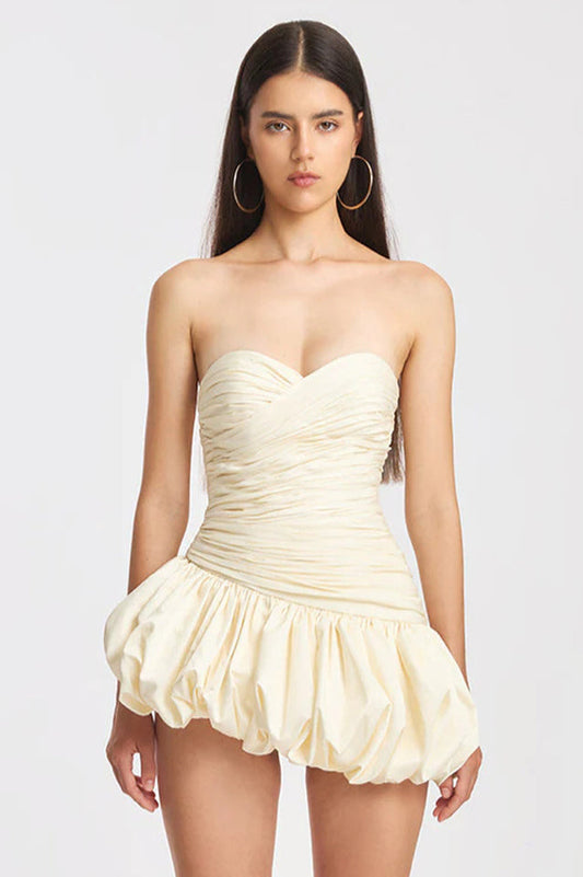 Balloon Draped Mini Dress | Dress In Beauty