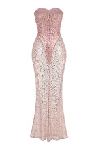 Strapless Sequin Maxi Dress - View 6 | TEVQA