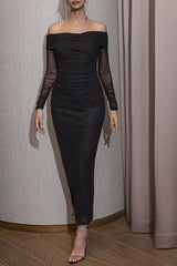 Ruched Off-Shoulder Bodycon Dress | Dress In Beauty