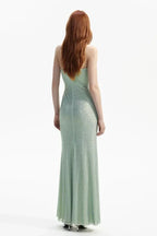 Sebille Embellished Bow Detail Maxi Dress - TEVQA