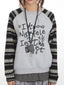 Y2K Grunge Graffiti Graphic Sweatshirt - TEVQA