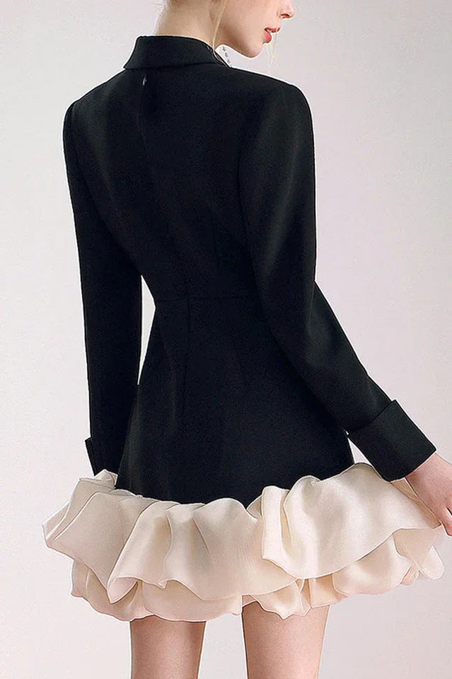 Aubrey Diamante Organza Blazers - TEVQA