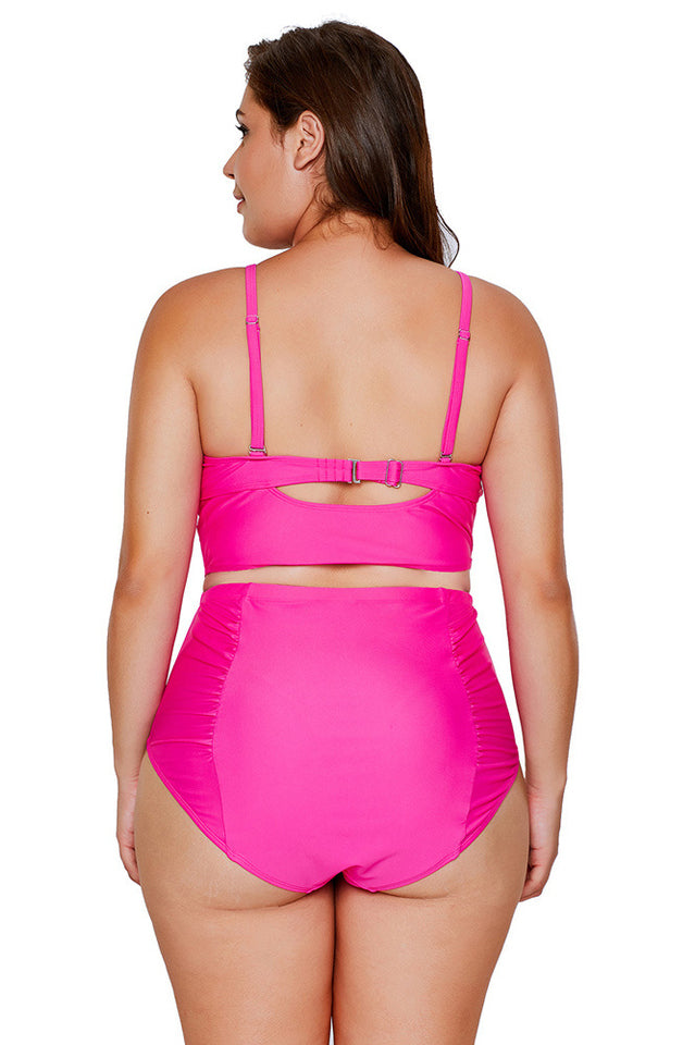 (M-3XL) Cross-Chest Tankini Set | Dress In Beauty