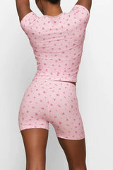 Skims Soft Lounge Top + Shorts Set | Dress In Beauty
