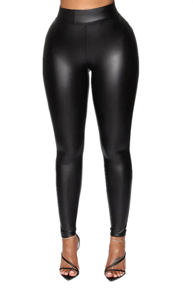 Liliana Faux Leather Leggings - TEVQA