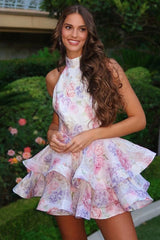 Marissa Oversized Bow Tiered Mini Dress