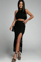 Knit Maxi Skirt Set - View 11 | TEVQA