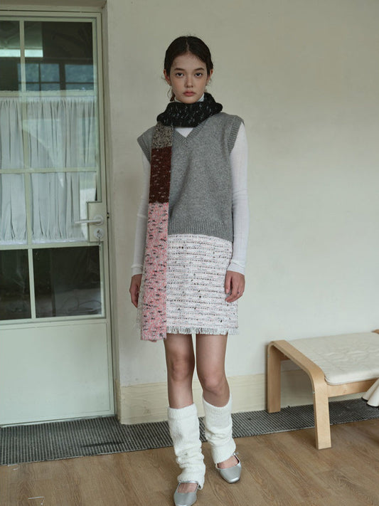 Soft Wool Blend Narrow Neckwarmer