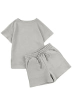 Geometric Textured Knit Two-Piece Set - View 9 | TEVQA