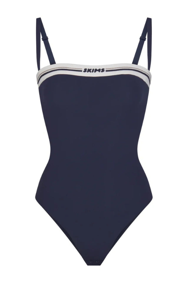 Logo Straight Neck Bodysuit | Dress In Beauty