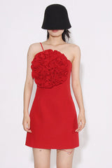 Floral Appliqu¨¦ Gabardine Mini Dress | Dress In Beauty