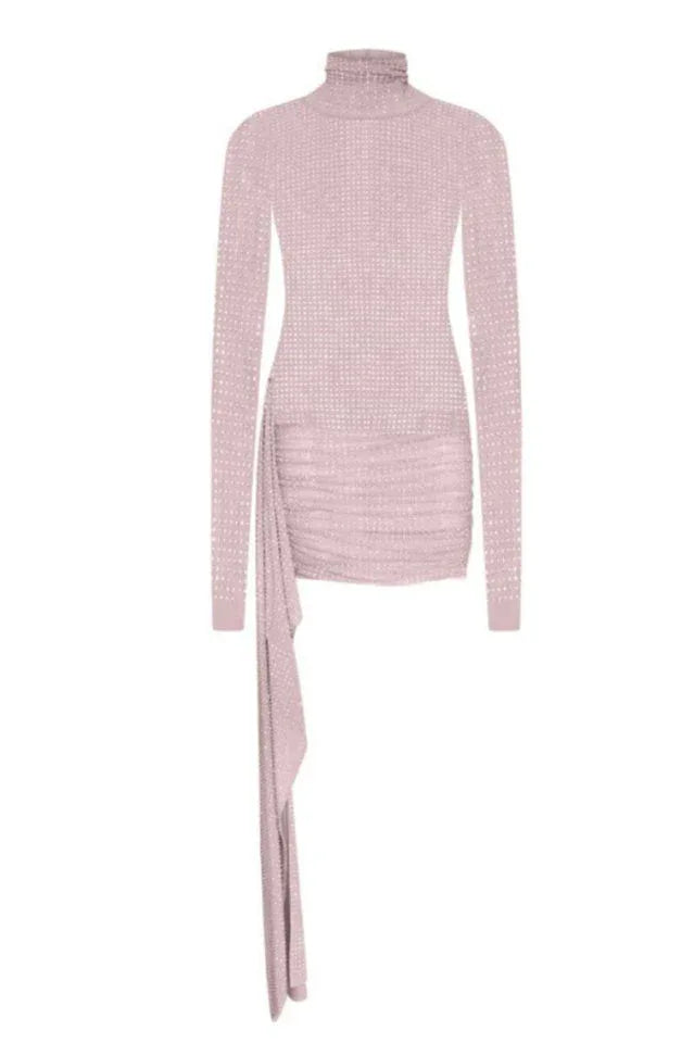 Crystal Nude Dress - TEVQA