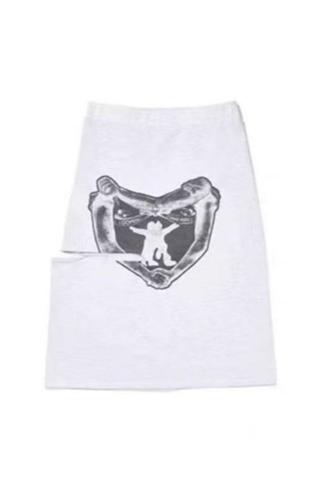 OPEN YY Hug & Heart Cutout Skirt | Dress In Beauty