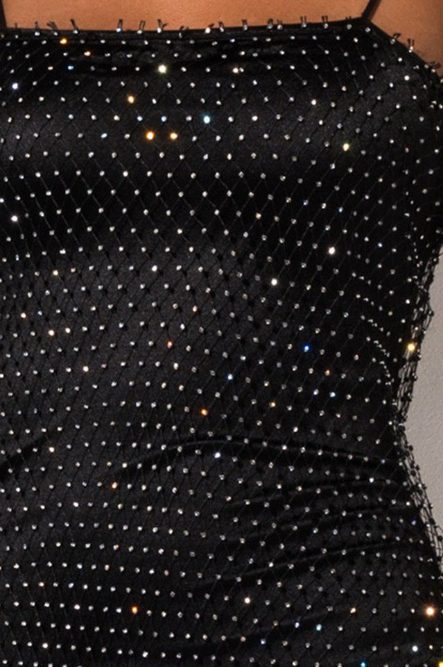 Diamante Covered Mini Dress | Dress In Beauty