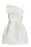 Jacquard Bow Mini Dress - View 6 | TEVQA