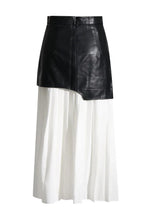 High Waist Patchwork Midi Skirt - View 7 | TEVQA