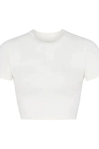 Cropped Raglan T-Shirt - View 7 | TEVQA