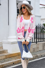 Open Front Flower Cardigan | Dress In Beauty