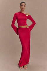 Ainsley Asymmetrical Maxi Skirt | Dress In Beauty