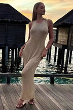 Sparkle Knit Maxi Dress - View 8 | TEVQA