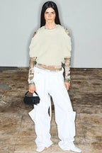 Rolled Waist Cargo Pants - View 8 | TEVQA
