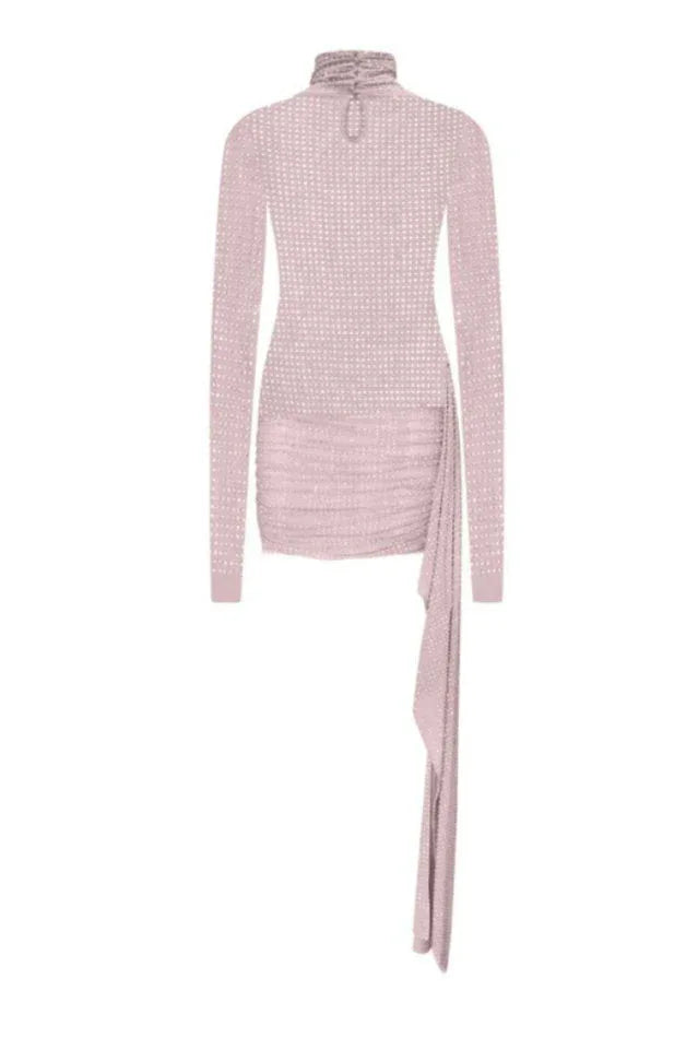 Crystal Nude Dress - TEVQA
