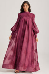 Embroidered Lace-Up Maxi Dress | Dress In Beauty