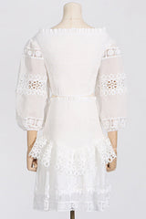 Raina White One-Shoulder Embroidered Set | Dress In Beauty