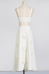 Floral Appliqu¨¦ Crop Top & Skirt Set | Dress In Beauty